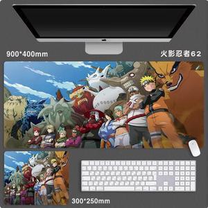 Anime NARUTO mouse pad Extended Gaming Mouse Pad with Stitched Edges, Large Mouse pad with Non-Slip Rubber Base for Work & Gaming, Office & Home