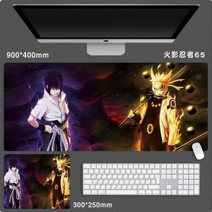 Anime NARUTO mouse pad Extended Gaming Mouse Pad with Stitched Edges, Large Mouse pad with Non-Slip Rubber Base for Work & Gaming, Office & Home