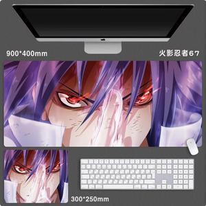 Anime NARUTO mouse pad Extended Gaming Mouse Pad with Stitched Edges, Large Mouse pad with Non-Slip Rubber Base for Work & Gaming, Office & Home