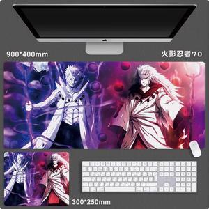 Anime NARUTO mouse pad Extended Gaming Mouse Pad with Stitched Edges, Large Mouse pad with Non-Slip Rubber Base for Work & Gaming, Office & Home