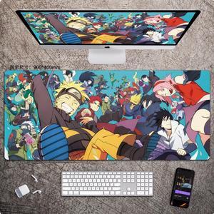 Anime NARUTO mouse pad Extended Gaming Mouse Pad with Stitched Edges, Large Mouse pad with Non-Slip Rubber Base for Work & Gaming, Office & Home