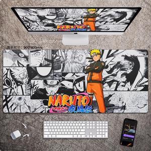 Anime NARUTO mouse pad Extended Gaming Mouse Pad with Stitched Edges, Large Mouse pad with Non-Slip Rubber Base for Work & Gaming, Office & Home