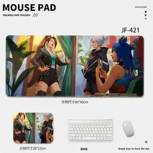 VALORANT game mouse pad Extended Gaming Mouse Pad with Stitched Edges, Large Mouse pad with Non-Slip Rubber Base for Work & Gaming, Office & Home,
