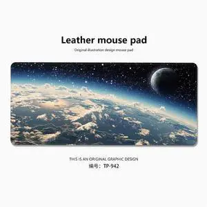 Cosmic starry sky theme mouse pad Extended Gaming Mouse Pad with Stitched Edges Large Mouse pad with Non-Slip Rubber Base for Work & Gaming, Office & Home,800*300mm