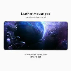 Cosmic starry sky theme mouse pad Extended Gaming Mouse Pad with Stitched Edges Large Mouse pad with Non-Slip Rubber Base for Work & Gaming, Office & Home,800*300mm