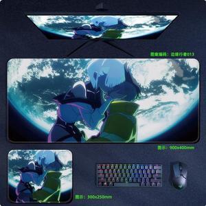 Cyberpunk:Edgerunners anime mouse pad Extended Gaming Mouse Pad with Stitched Edges Large Mouse pad with Non-Slip Rubber Base for Work & Gaming, Offi ce & Home,