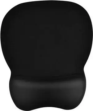 EooCoo Ergonomic Mouse Pad with Wrist Support, Mousepad with Memory Foam Wrist Rest and Non-Slip Base for Computer, Cafe, Home & Office, 9.64 x 8.26 in Office Desk Accessories,Black