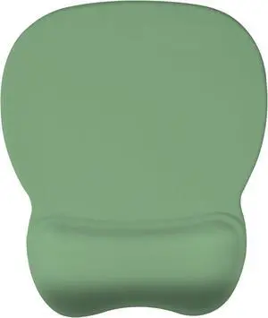 EooCoo Ergonomic Mouse Pad with Wrist Support, Mousepad with Memory Foam Wrist Rest and Non-Slip Base for Computer, Cafe, Home & Office, 9.64 x 8.26 in Office Desk Accessories  Green