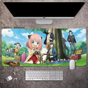 SPY×FAMILY anime mouse pad Extended Gaming Mouse Pad with Stitched Edges Large Mouse pad with Non-Slip Rubber Base for  Work & Gaming, Offi ce & Home, 900*400mm