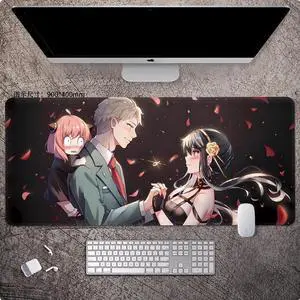 SPY×FAMILY anime mouse pad Extended Gaming Mouse Pad with Stitched Edges Large Mouse pad with Non-Slip Rubber Base for Work & Gaming, Offi ce & Home, 900*400mm