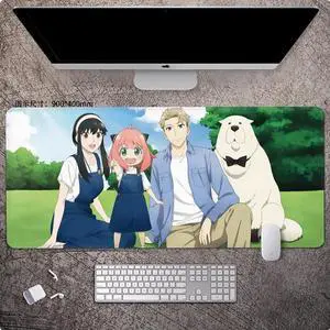 SPY×FAMILY anime mouse pad Extended Gaming Mouse Pad with Stitched Edges Large Mouse pad with Non-Slip Rubber Base for Work & Gaming, Offi ce & Home, 900*400mm
