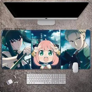 SPY×FAMILY anime mouse pad Extended Gaming Mouse Pad with Stitched Edges Large Mouse pad with Non-Slip Rubber Base for Work & Gaming, Offi ce & Home, 900*400mm