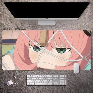 SPY×FAMILY Anya anime mouse pad Extended Gaming Mouse Pad with Stitched Edges Large Mouse pad with Non-Slip Rubber Base for Work & Gaming, Offi ce & Home, 900*400mm