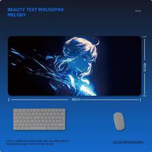 FATE Saber anime mouse pad Extended Gaming Mouse Pad with Stitched Edges Large Mouse pad with Non-Slip Rubber Base for Work & Gaming, Offi ce & Home, 900*400mm FATE Saber anime mouse pad Extended Gaming Mouse Pad with Stitched Edges Large Mouse pad with Non-Slip Rubber Base for Work & Gaming, Offi ce & Home, 900*400mm