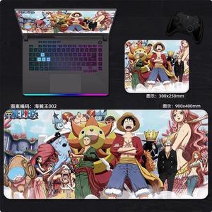 One Piece anime mouse pad Extended Gaming Mouse Pad with Stitched Edges Large Mouse pad with Non-Slip Rubber Base for Work &  Gaming, Offi ce & Home, 300*250mm