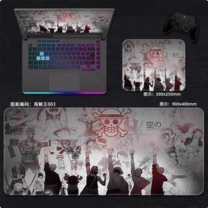 One Piece anime mouse pad Extended Gaming Mouse Pad with Stitched Edges Large Mouse pad with Non-Slip Rubber Base for Work &  Gaming, Offi ce & Home, 300*250mm