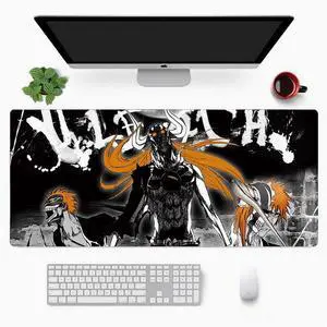 BLEACH  anime mouse pad Extended Gaming Mouse Pad with Stitched Edges Large Mouse pad with Non-Slip Rubber Base for Work  & Gaming, Offi ce & Home, 900*400mm