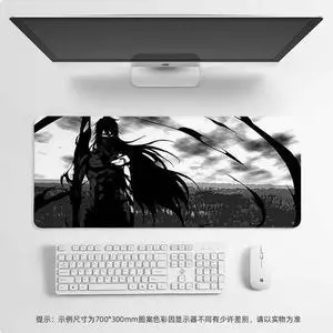 BLEACH anime mouse pad Extended Gaming Mouse Pad with Stitched Edges Large Mouse pad with Non-Slip Rubber Base for Work & Gaming, Offi ce & Home, 900*400mm