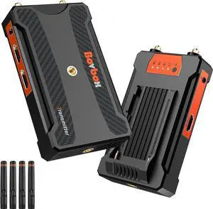 Wireless HDMI Transmitter and Receiver, 2.4G/5.8G 1080P Full HD Wireless HDMI Extender kit with HDMI Loop-Out 0.06S Low Latency 820FT Streaming form DSLR Camera stabilizer Laptop Netflix to TV/Monitor
