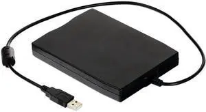 GOLDENDISK USB Floppy Drive 3.5" USB External Floppy Disk Drive Portable 1.44 MB FDD USB Drive Plug and Play for PC Windows 10 7 8 Windows XP Vista Mac Black
