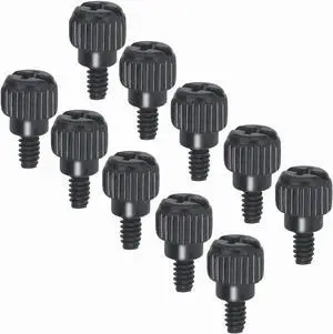 10 x Computer Case Thumbscrews (6-32 Thread) PC Computer Case Fastener Thumb Screws,for Cover/Power Supply/PCI Slots/Hard Drives