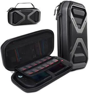 SUPCASE for Nintendo Switch 2 Carrying Case 2025, [12 Game Card Storage] [Military-Grade Protection] Spacious Portable Hard Shell Travel Bag for Nintendo Switch 2 Console & Accessories, Black