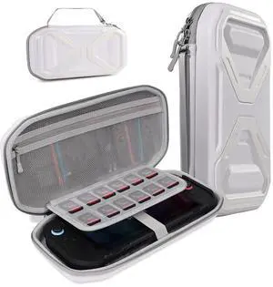 SUPCASE for Nintendo Switch 2 Carrying Case 2025, [12 Game Card Storage] [Military-Grade Protection] Spacious Portable Hard Shell Travel Bag for Nintendo Switch 2 Console & Accessories, White