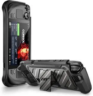 SUPCASE Unicorn Beetle Pro Series Case for Steam Deck(2022) / Steam Deck OLED(2023), Rugged Slim Protective Case with Kickstand (Dark)