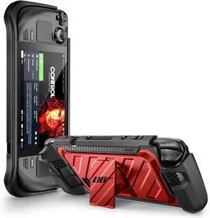 SUPCASE Unicorn Beetle Pro Series Case for Steam Deck(2022) / Steam Deck OLED(2023), Rugged Slim Protective Case with Kickstand (Ruddy)