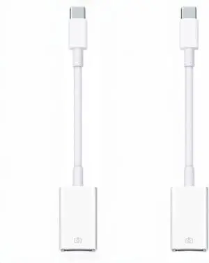 2Pack USB-C to USB 3.0 Adapter, USB C Male to USB Female OTG Adapter,Thunderbolt3 to USBA Adapter Compatible with MacBook Pro/Air, iPad Pro, iPhone 16 Pro Max/15, Galaxy S25/S24/S23/S22