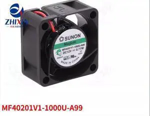 SUNON MF40201V1-1000U-A99,DC Fans Axial Fan, 40x40x20mm, 12VDC, 8.9CFM, 0.22" H2O, Vapo, Wire, Auto Restart