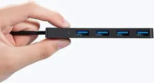 USB 3.0 HUB Tropro 5Gbps 4 Ports USB Splitter OTG Adapter With Power Supply Interface (30CM) for MacBook Laptop PC Tablet Computer
