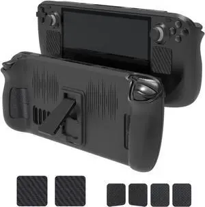 Case for Steam Deck, Full Body Silicone Protective Cover Case, Shockproof Non-Slip Anti-Collision Accessories Compatible with Steam Deck