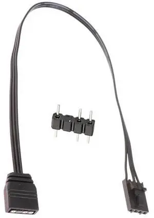 For 4PIN RGB to Standard ARGB 3-Pin 5V Adapter Connector RGB Cable 25cm