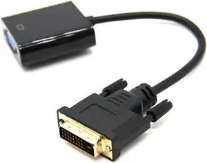 DVI-D adapter DVI to VGA Full Hd 1080p cable video converter 24 + 1 25 pin to 15 pin cable converter computer dvi to vga