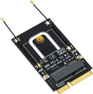 NGFF M.2 to Mini PCI-E Adapter Card Mini Pci-e to M.2 Wireless Module Conversion Card EM5101 / EM5101B (EM5101 with Antenna)