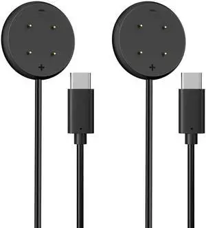 2 Pack Charger Compatible for Google Pixel Watch 3, Pixel Watch 2, Fitbit Google Ace LTE Charger Cable, Fast Charging, Type C Port Magnetic Charging Smartwatch Cable 3.3ft/1M
