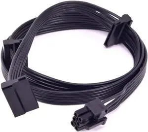PCIe 6Pin Male to 3 SATA Power Supply Cable for Seasonic Focus Plus Platinum FOCUS+ Series 850PX 750PX 650PX 550PX PSU