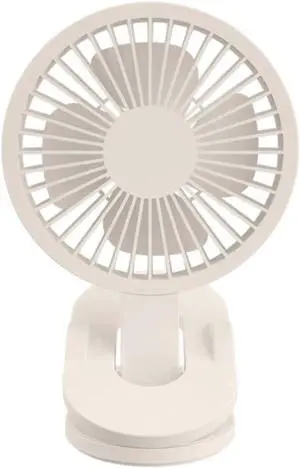 5 Inch Clip on Fan Portable Cooling Fan with 3 Speeds Sturdy Clamp 360° Rotate USB Fan for Office Dorm Bedroom Stroller
