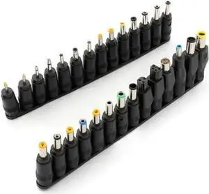28pcs DC Power Adapter Kits Universal 5.5 Mm X 2.1 Mm AC Power Adapter Tips Connector for Laptop Power Supply Plug Jack Sets