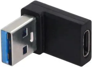 usb 3 type a to type c adapter USB-C Type C Female 90 Degree Up Angled to USB 3.0 A Male Data Adapter for Laptop Desktop