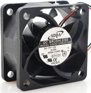 1pcs AD05012MB257000 for ADDA high air volume fan 12V 5025 50mm 0.20A Dual ball bearing cooling fan