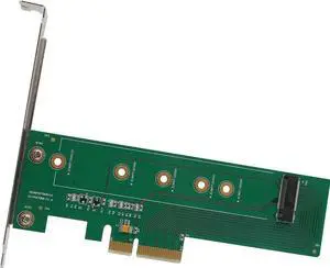 I/O Crest M.2 NGFF PCIe SSD to PCI Express 3.0 x4 Host Adapter Card - Support M.2 M-Key PCIe (NVMe or AHCI) Type 22110, 2280, 2260, 2242