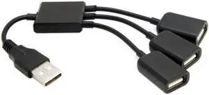 Jimier Cable USB 2.0 to 3 Ports Hub Cable Bus power For Laptop Macbook Notebook PC & Mouse & Flash Disk Jimier Cable USB 2.0 to 3 Ports Hub Cable Bus power For Laptop Macbook Notebook PC & Mouse & Flash Disk