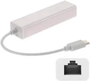 SM USB-C Type C Male to 100Mbps Ethernet Network LAN Adapter for Apple Macbook & Laptop PC