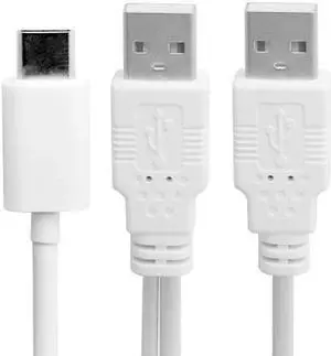 SM USB 3.1 Type C USB-C to Dual A Male Extra Power Data Y Cable for Cell Phone & Hard Disk SM USB 3.1 Type C USB-C to Dual A Male Extra Power Data Y Cable for Cell Phone & Hard Disk