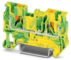 PhoenixContact Direct Insertion and Direct Connection Ground Terminal Block - PT 4-PE