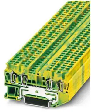 Phoenix ST2.5-QUATTRO-PE Ground Terminal Terminal Block Spring Connecting Rails