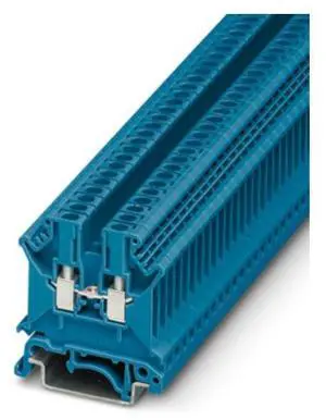 Phoenix UK 3N BU - Straight-through screw terminal block rail combined type