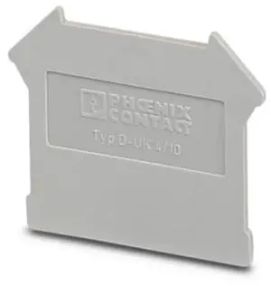 Phoenix D-UK 4/10 - End plate accessory terminal block with retaining plate